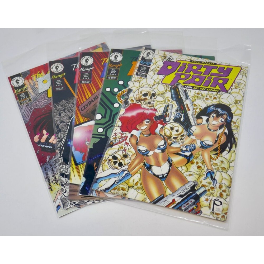 Dark Horse Comics 1995 The Dirty Pair Fatal But Not Serious 1-5 Comic Book Lot